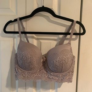 Body by Victoria Demi Long Line Lace Bra